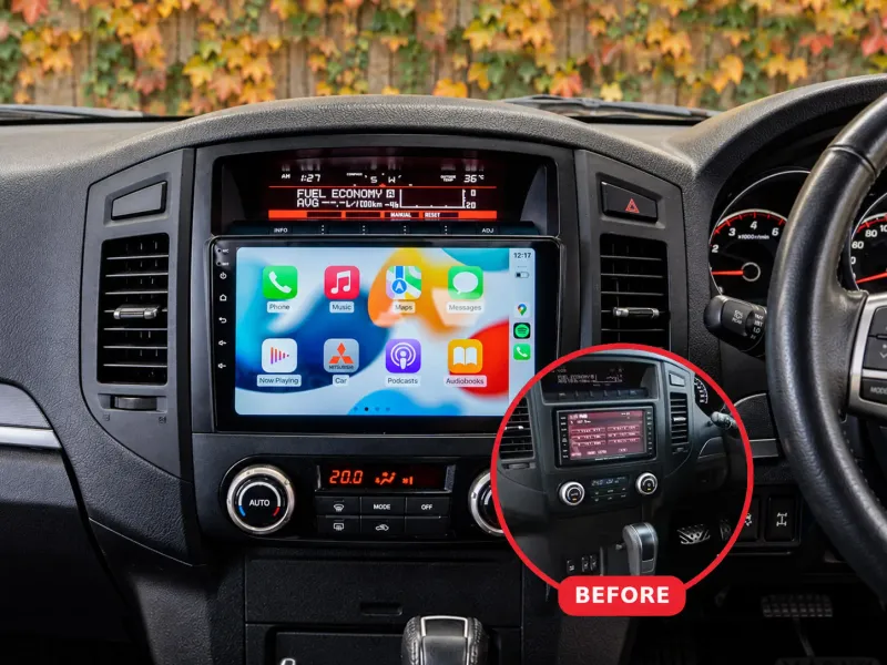 Mitsubishi Pajero Apple CarPlay & Android Auto Radio