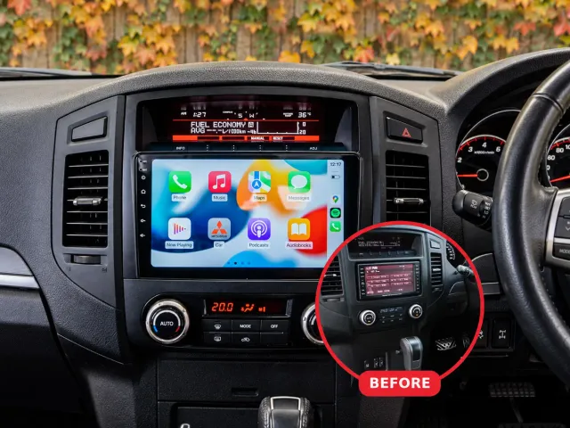 Mitsubishi Pajero Apple CarPlay & Android Auto Radio