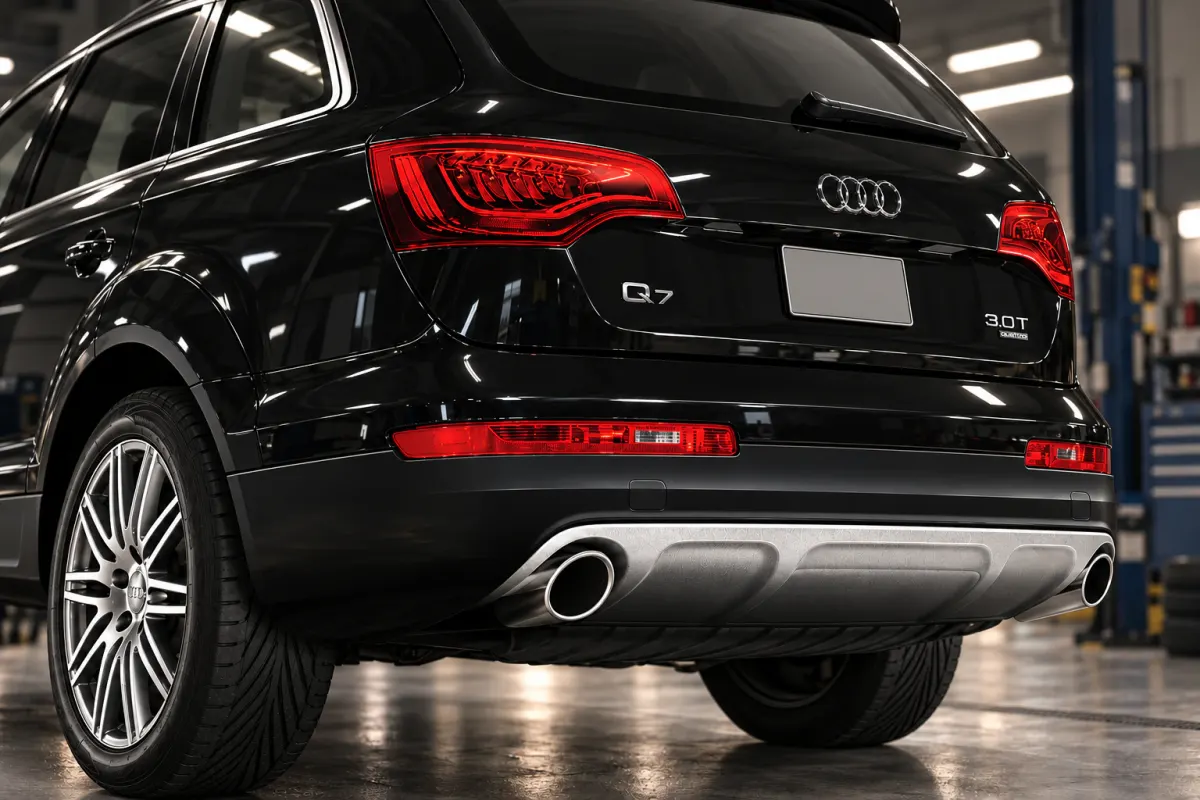 Parking Sensors Install — Audi Q7 — before, factory system