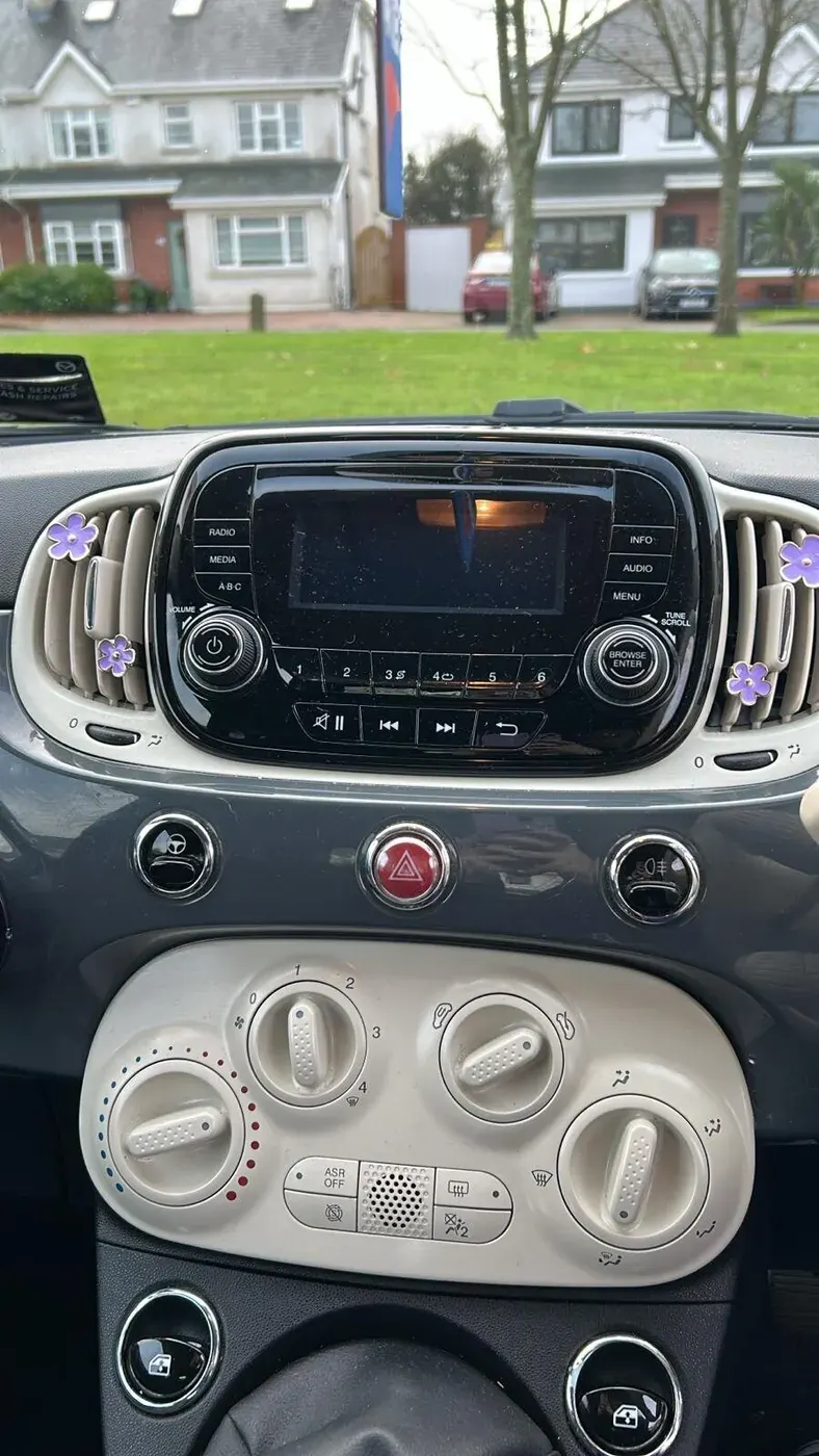 Parking Sensors Install — Fiat 500 — before, factory system