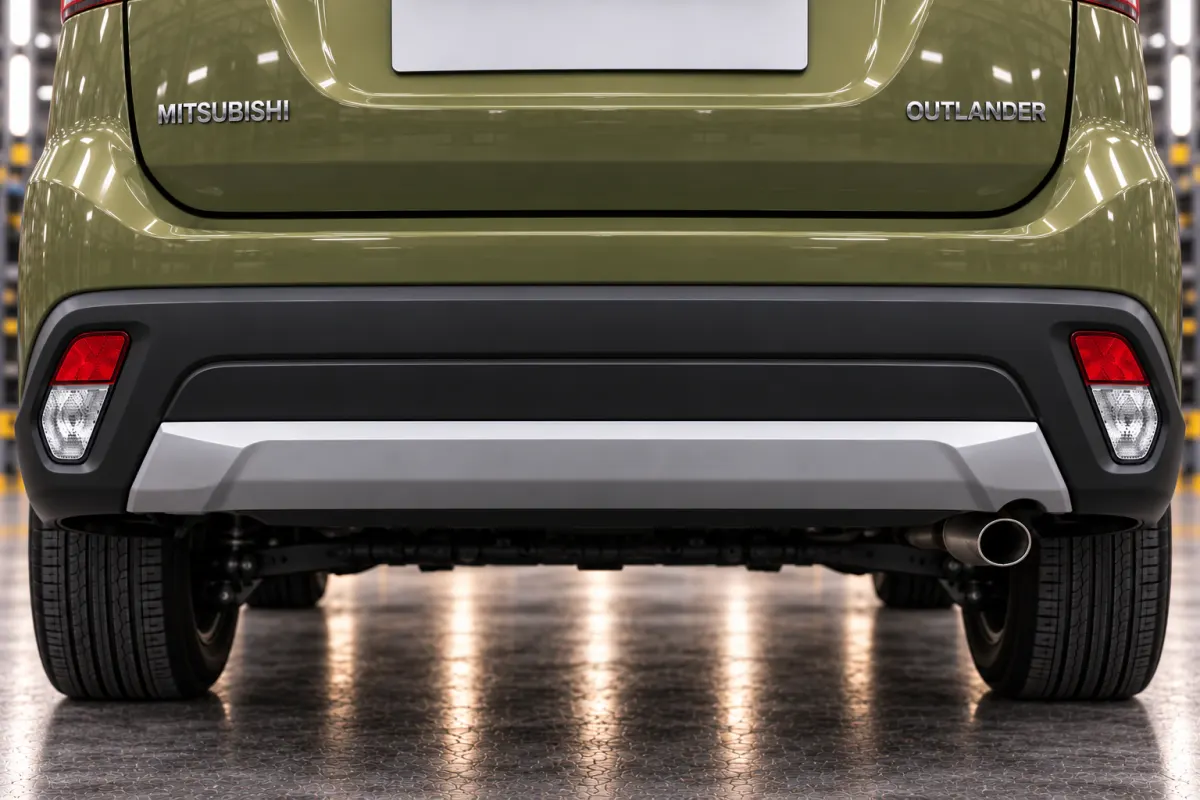 Parking Sensors Install — Mitsubishi Outlander — before, factory system