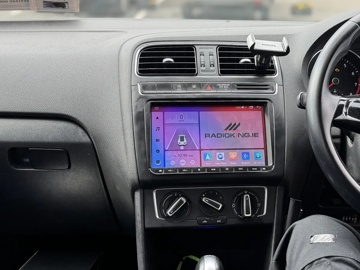 2015 Volkswagen Polo Head Unit Upgrade in Dublin — after, new install