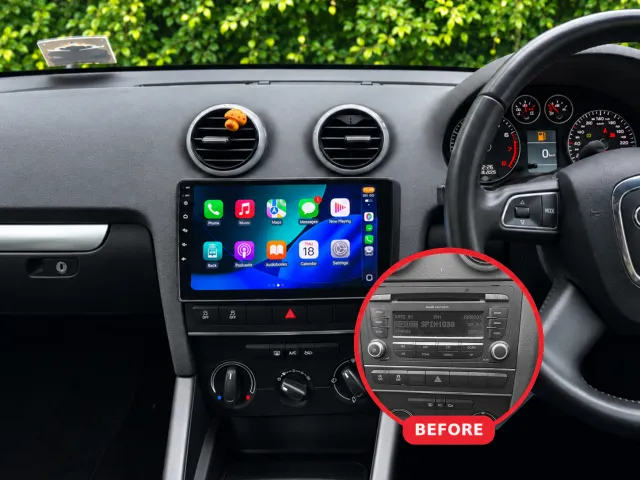 Audi A3 Apple CarPlay & Android Auto Radio (2008–2012)