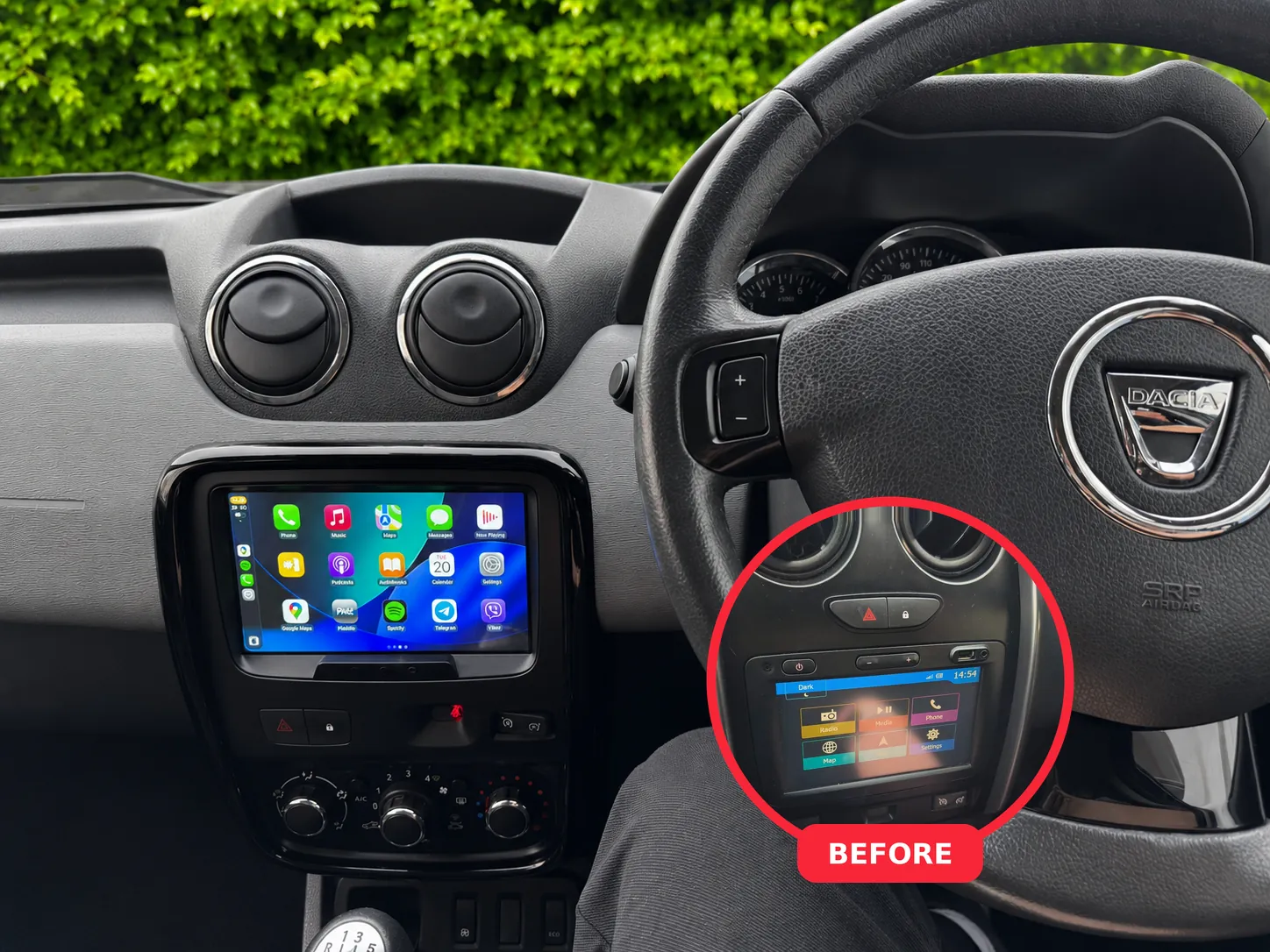 Dacia Duster Apple CarPlay & Android Auto Radio