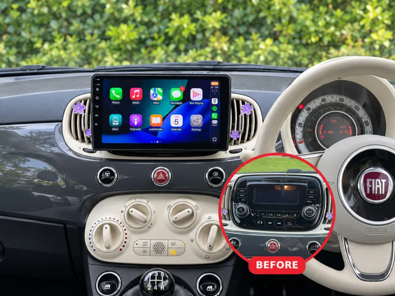Fiat 500 Apple CarPlay & Android Auto Radio (2016–2019)