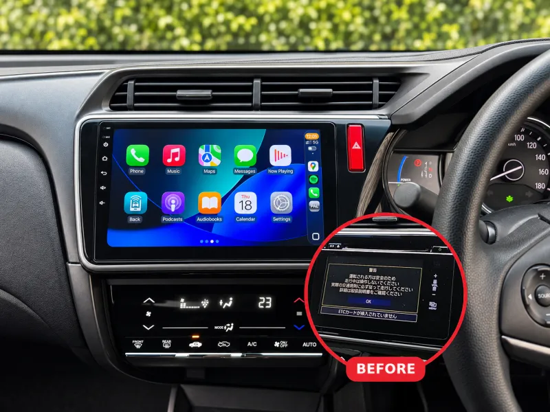 Honda Grace Apple CarPlay & Android Auto Radio