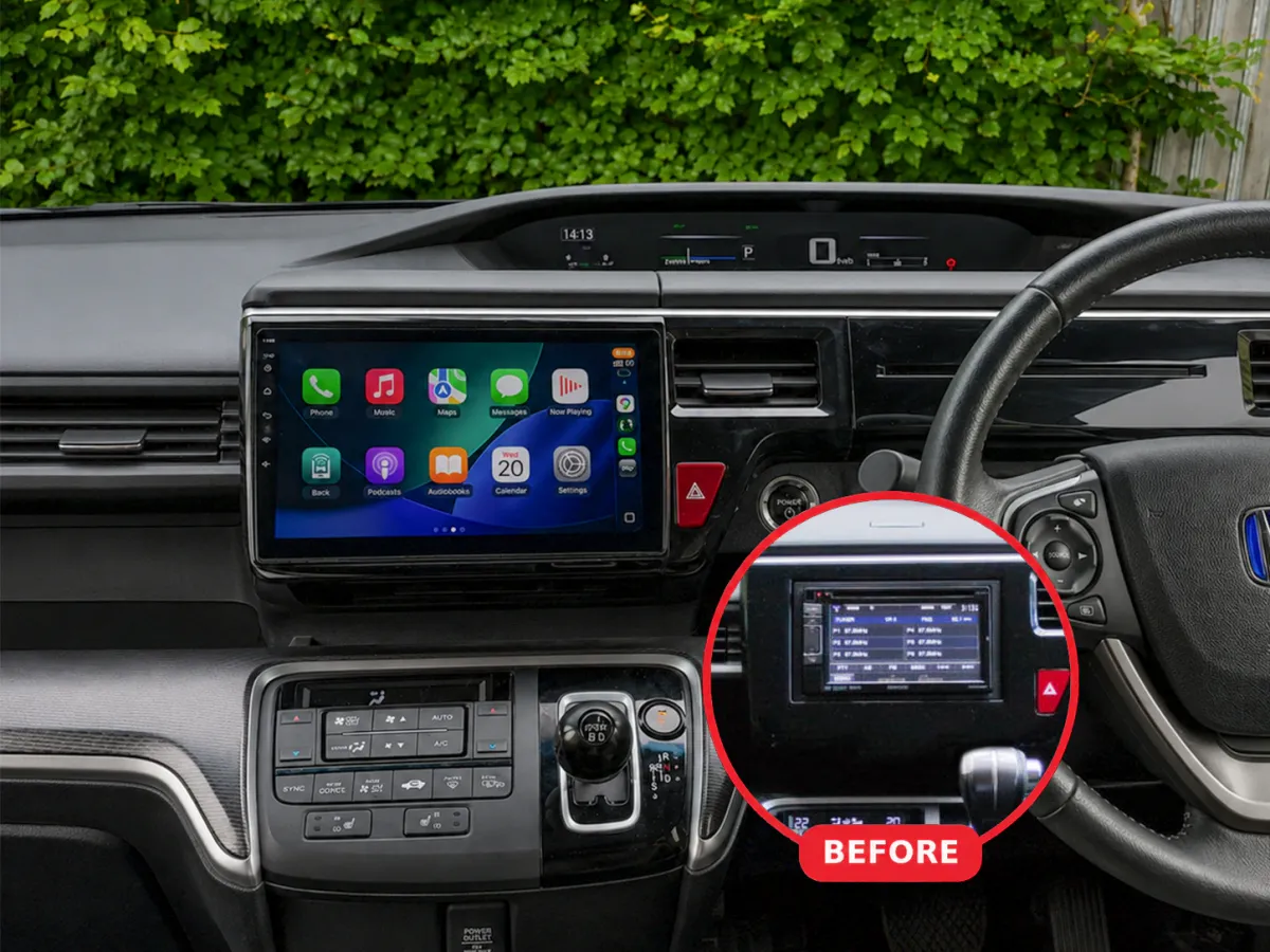 Honda Stepwgn Apple CarPlay & Android Auto car radio installed by Radio King in Dublin