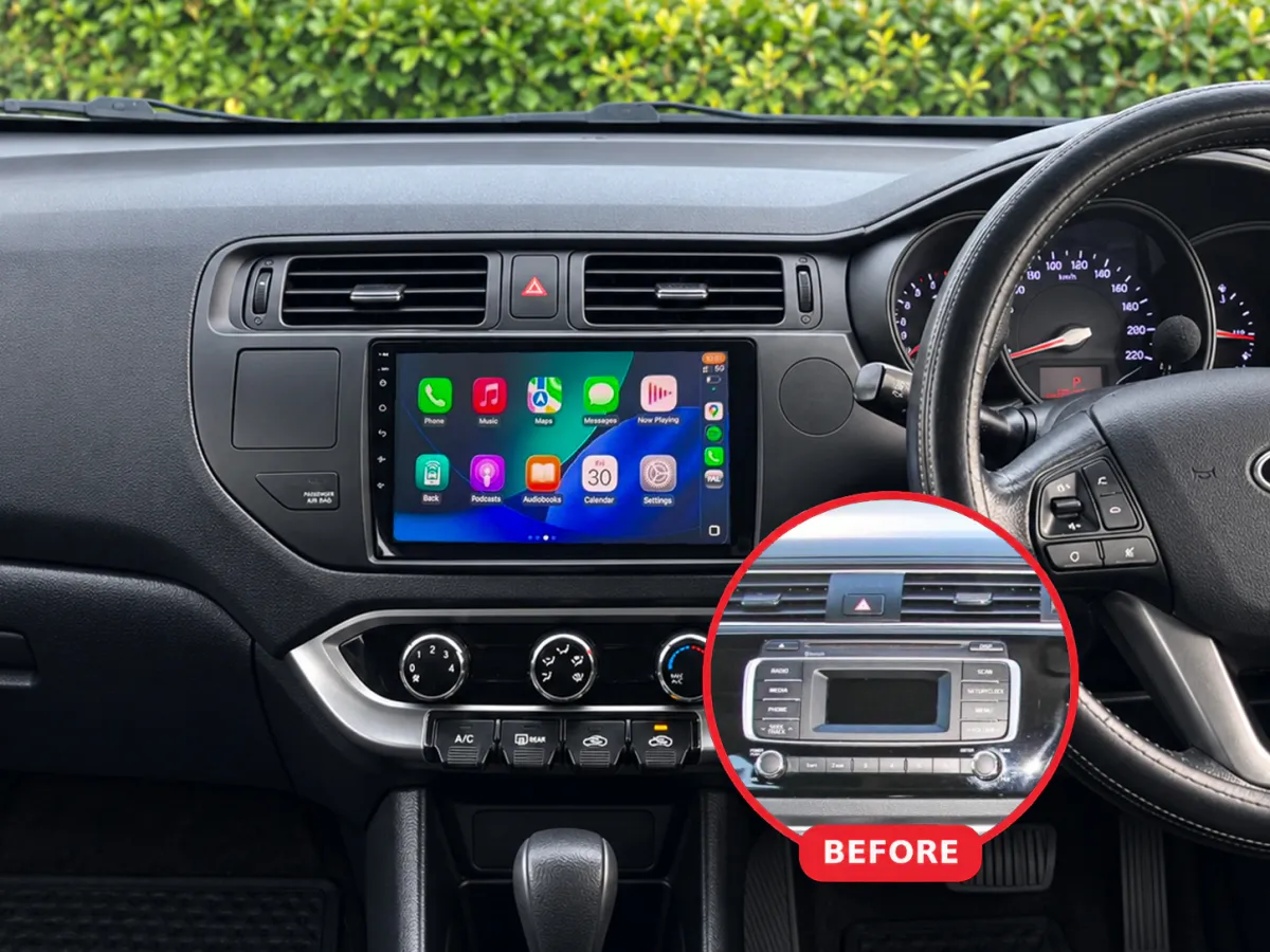 Kia Rio Apple CarPlay & Android Auto car radio installed by Radio King in Dublin
