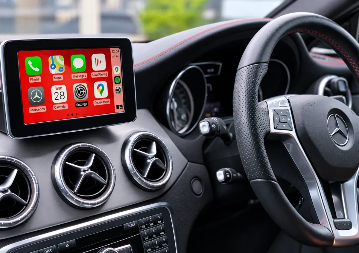 Apple CarPlay & Android Auto — Mercedes A B