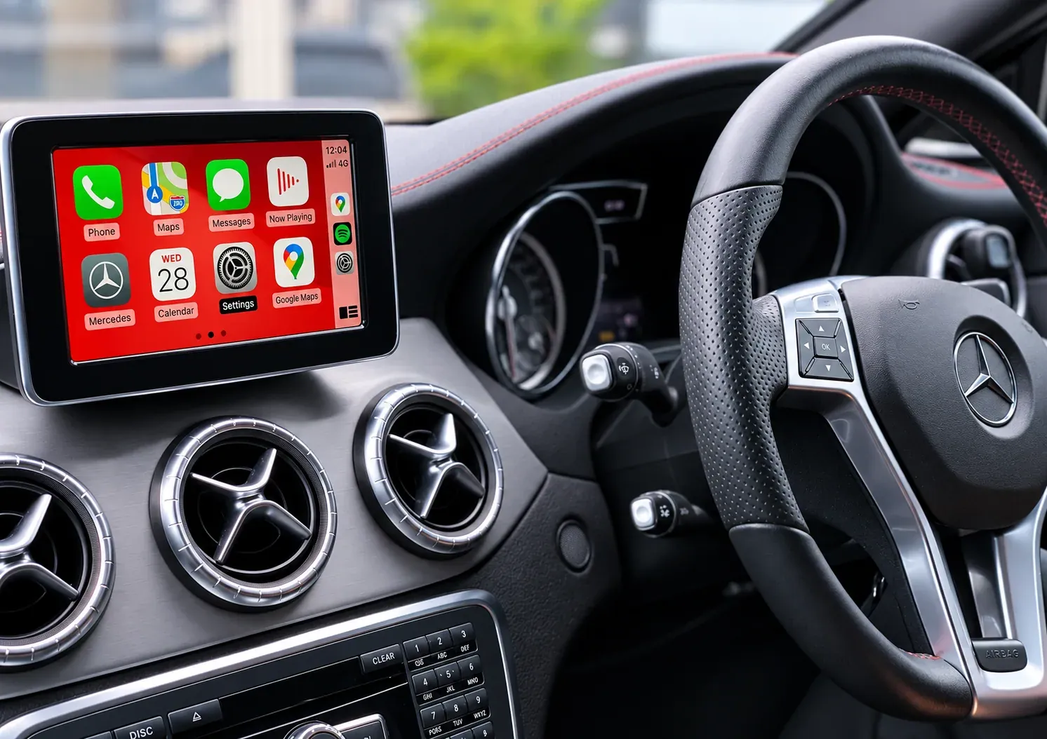 Apple CarPlay & Android Auto — Mercedes A B