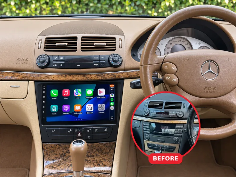 Mercedes-Benz E-Class Apple CarPlay & Android Auto Radio