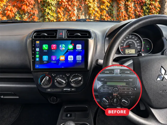 Mitsubishi Mirage Apple CarPlay & Android Auto Radio