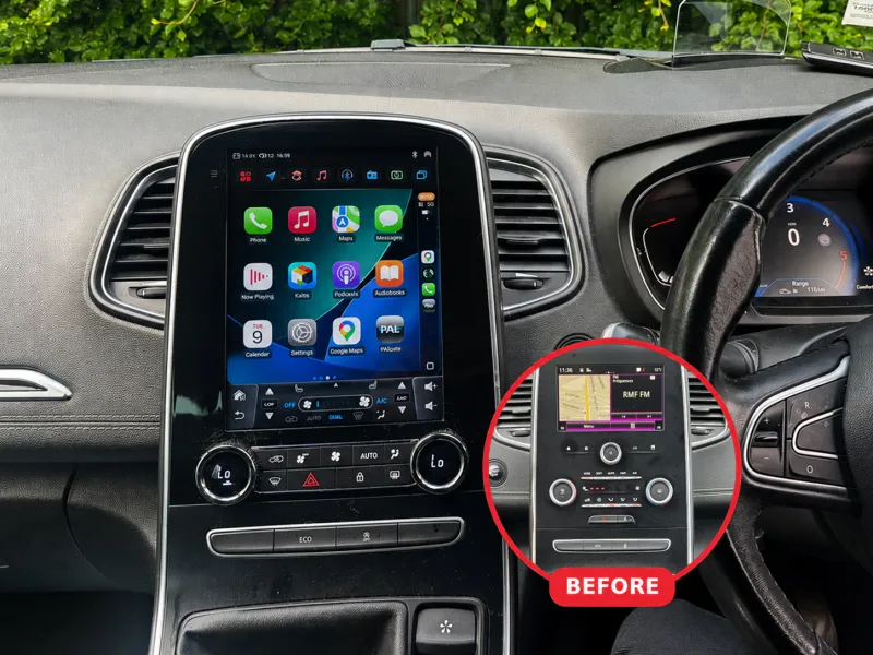 Renault Scenic 2017 Apple CarPlay & Android Auto Radio