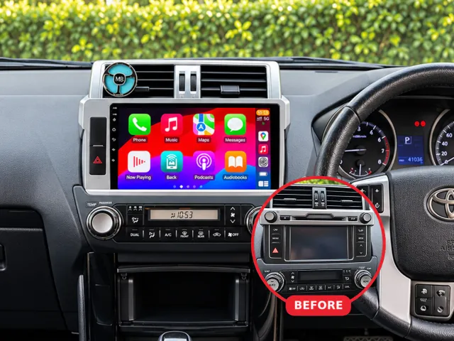 Toyota Land Cruiser Prado Apple CarPlay & Android Auto Radio
