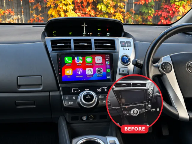 Toyota Prius Alpha Apple CarPlay & Android Auto Radio