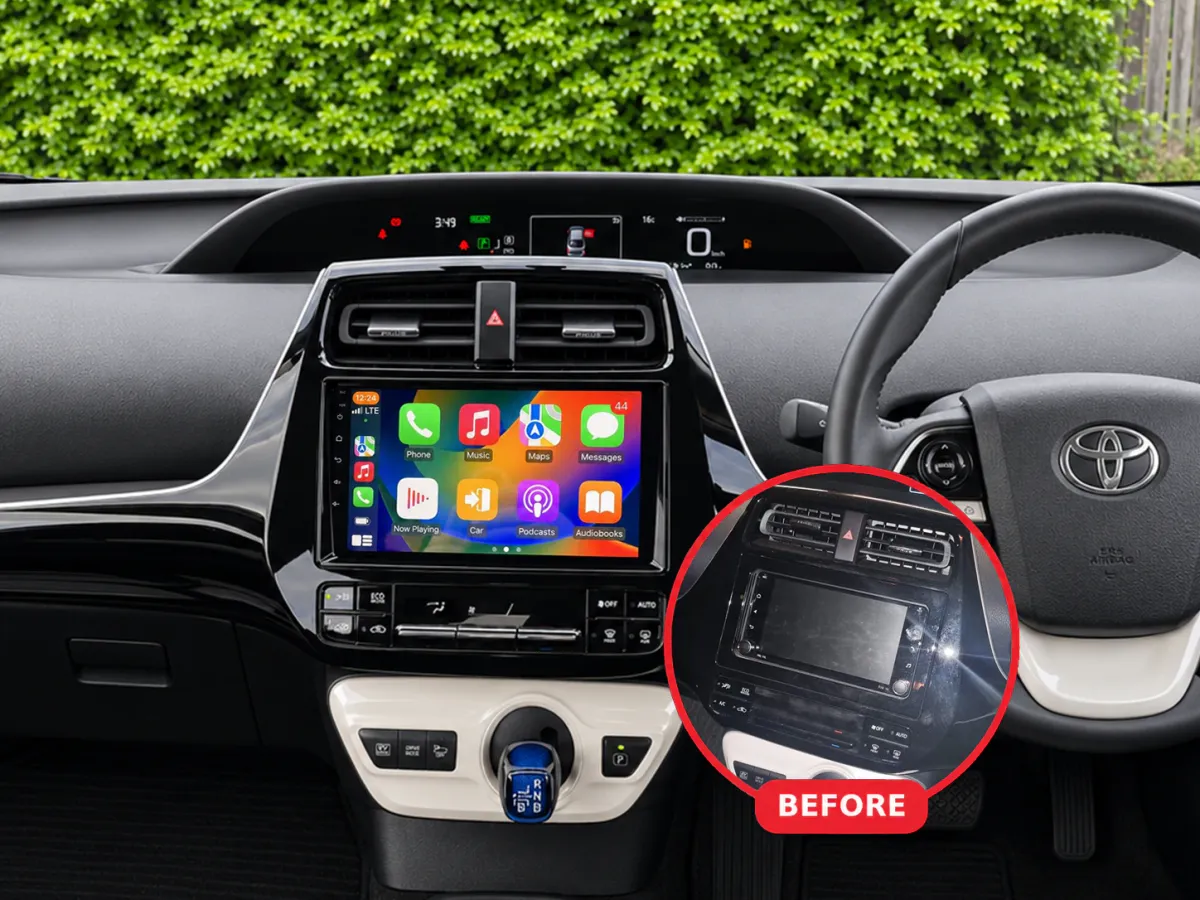 Toyota Prius Apple CarPlay & Android Auto car radio installed by Radio King in Dublin