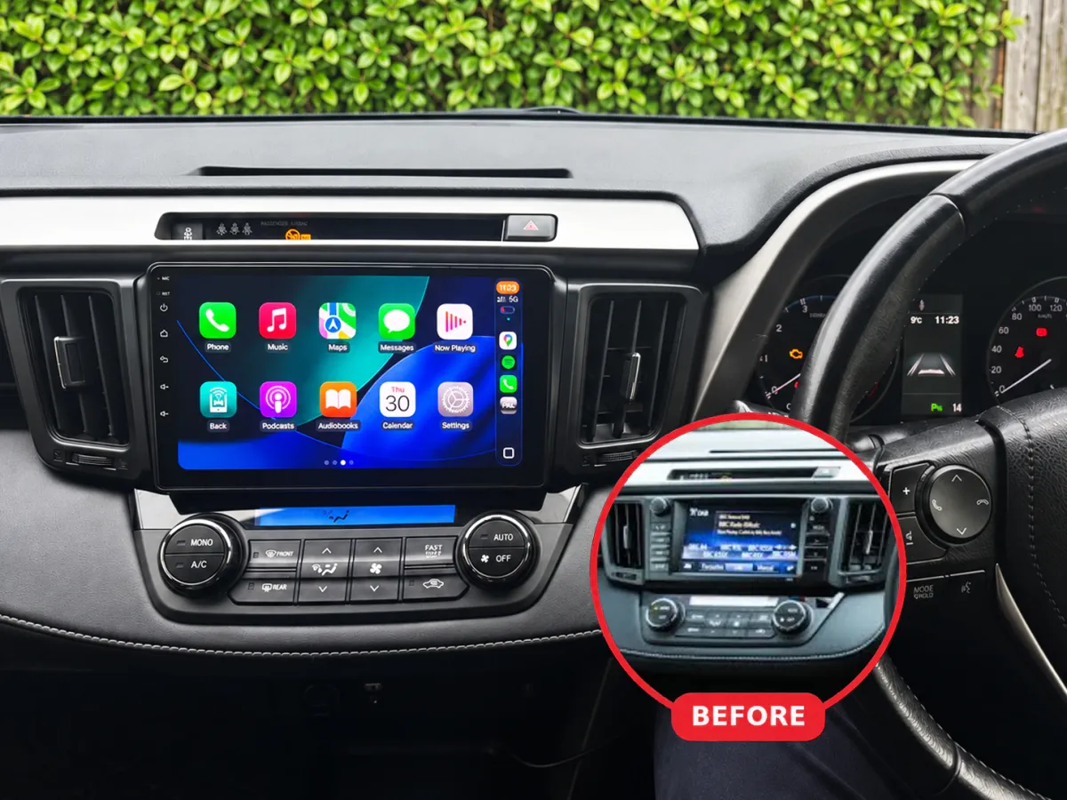 Toyota RAV4 Apple CarPlay & Android Auto car radio installed by Radio King in Dublin