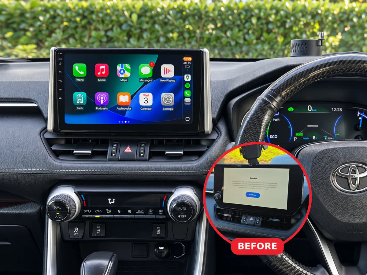 Toyota RAV4 Apple CarPlay & Android Auto car radio installed by Radio King in Dublin