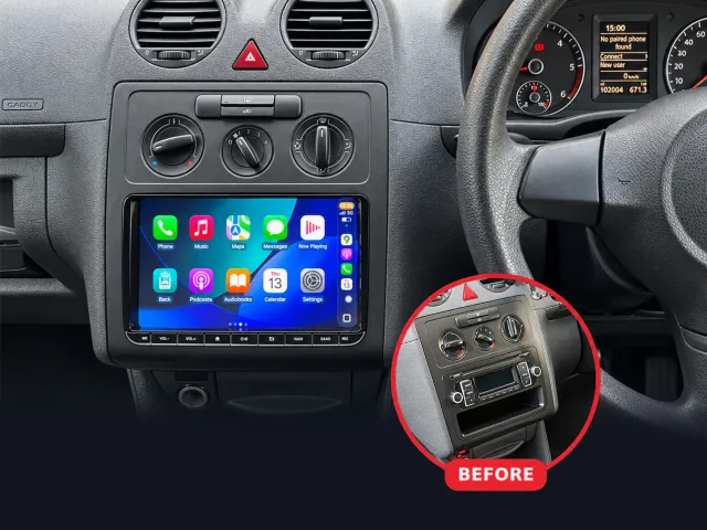 Volkswagen Caddy Apple CarPlay & Android Auto Radio