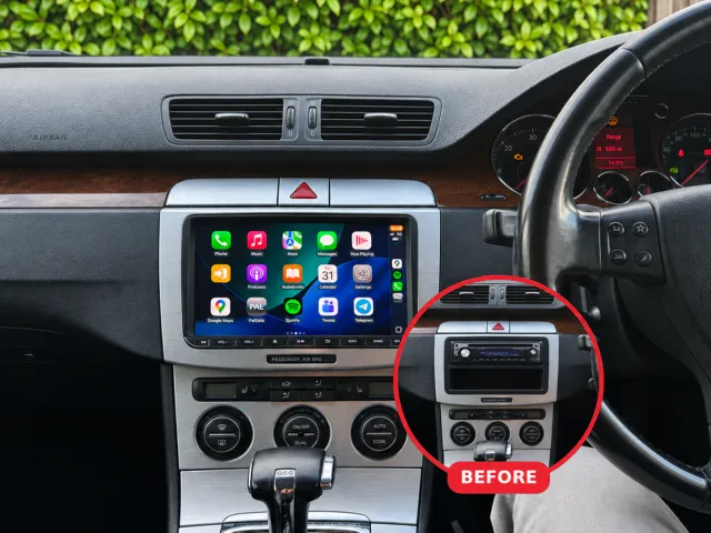 Volkswagen Passat B6 Apple CarPlay & Android Auto Radio