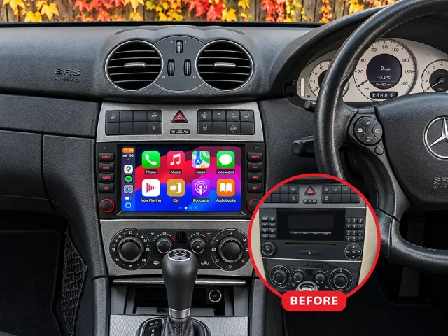 Mercedes-Benz C-Class / CLK Apple CarPlay & Android Auto Radio