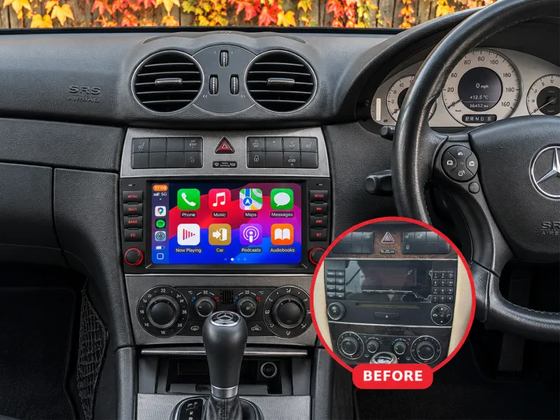 Mercedes-Benz C-Class / CLK Apple CarPlay & Android Auto Radio