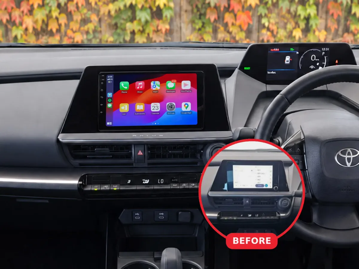 Toyota Prius Apple CarPlay & Android Auto car radio installed by Radio King in Dublin