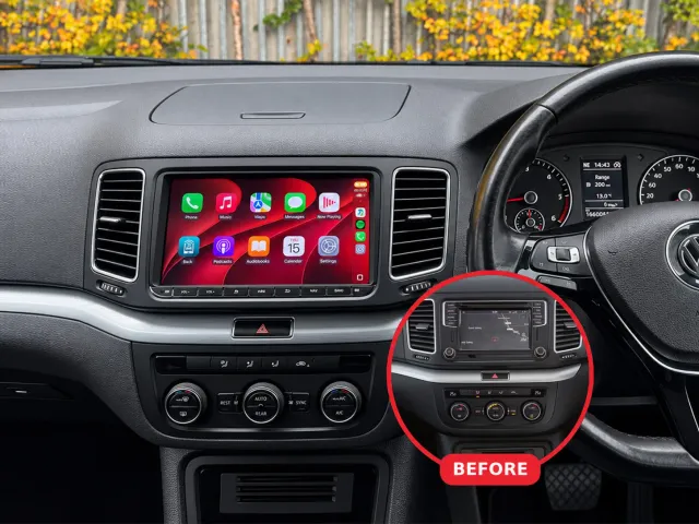 Volkswagen Sharan Apple CarPlay & Android Auto Radio