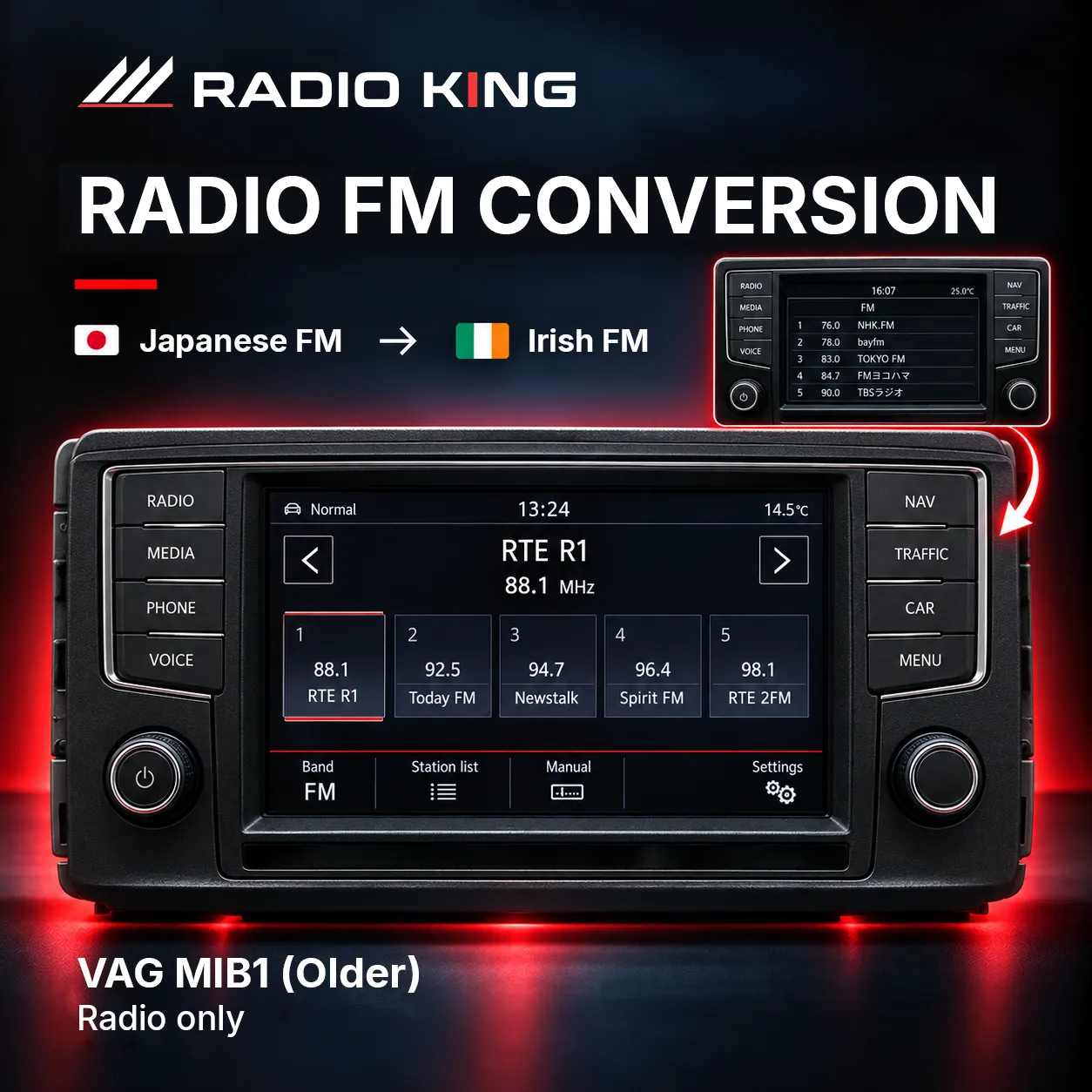 VAG MIB1 Older FM Radio Conversion