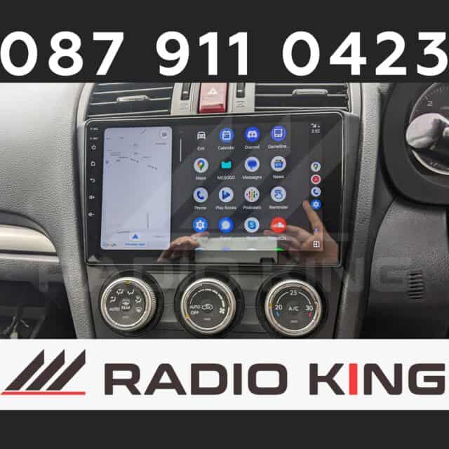 Android car stereo with CarPlay system and touchscreen interface for enhanced in-car entertainment.